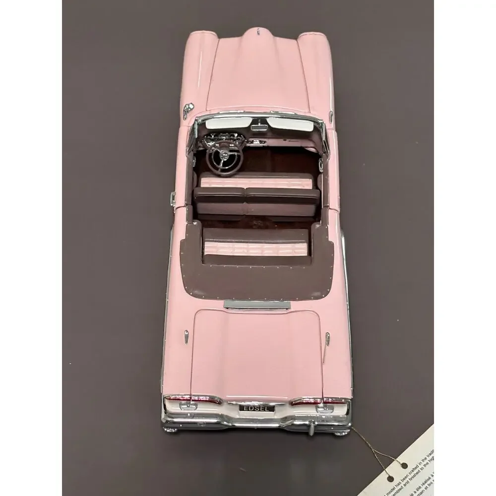 1958 Pink Edsel Citation Convertible Franklin Mint 1:24 Scale Diecast Model 1987